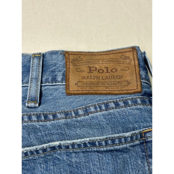 Polo Ralph Lauren Hampton Relaxed Straight Jeans Mens 38x32 Blue - Picture 10 of 15